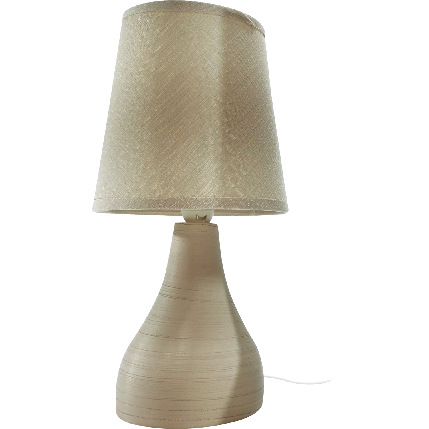 DICTROLUX - Lampada da Tavolo in Ceramica e Lino h31cm